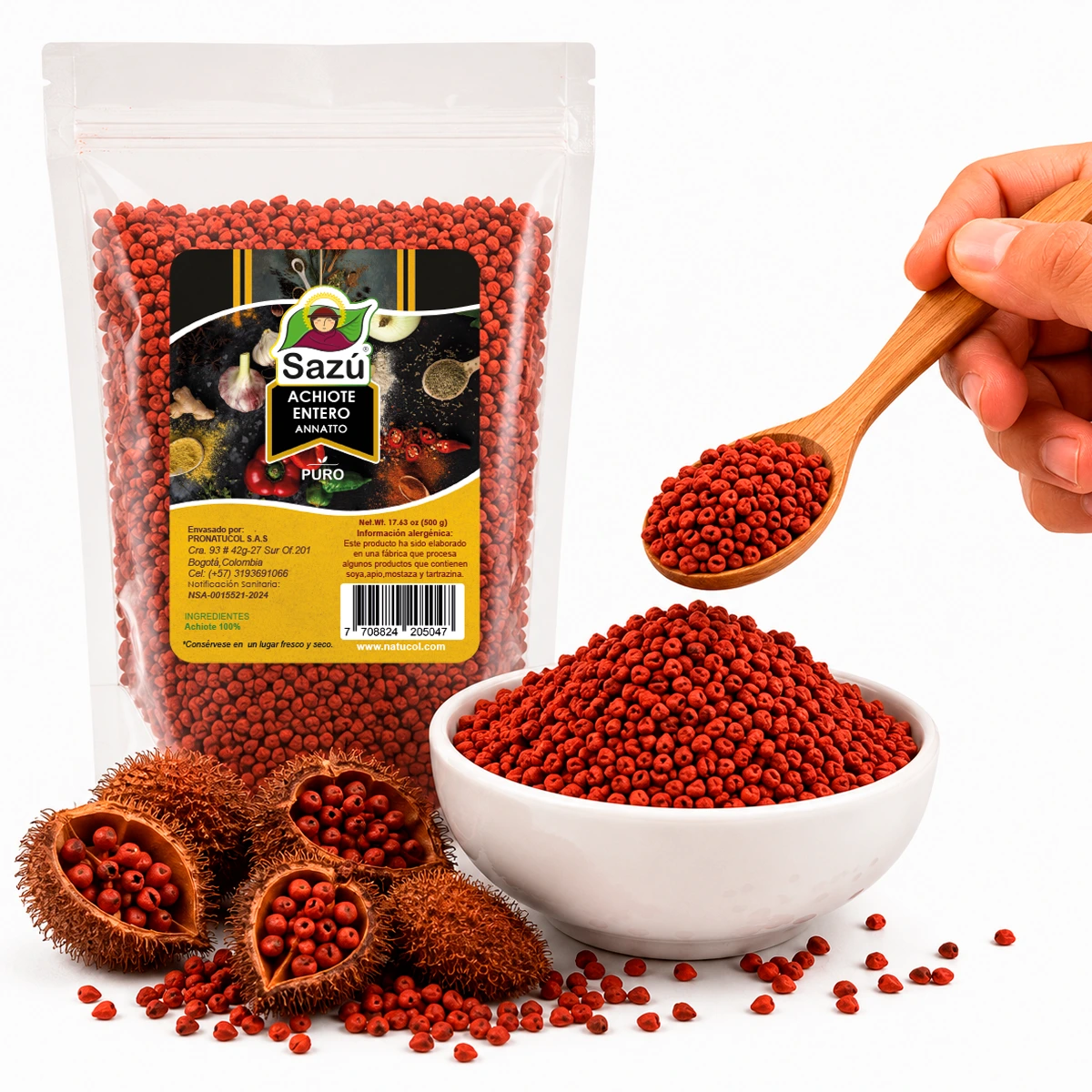 Achiote Entero Sazú 500gr