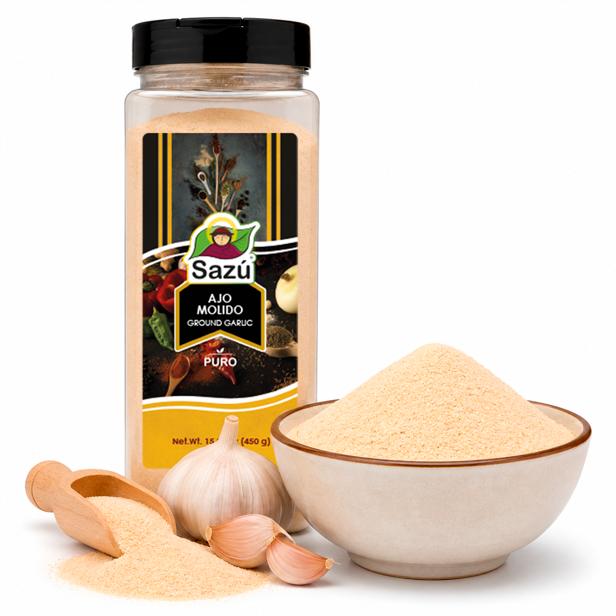 Ajo en Polvo Sazú 450gr