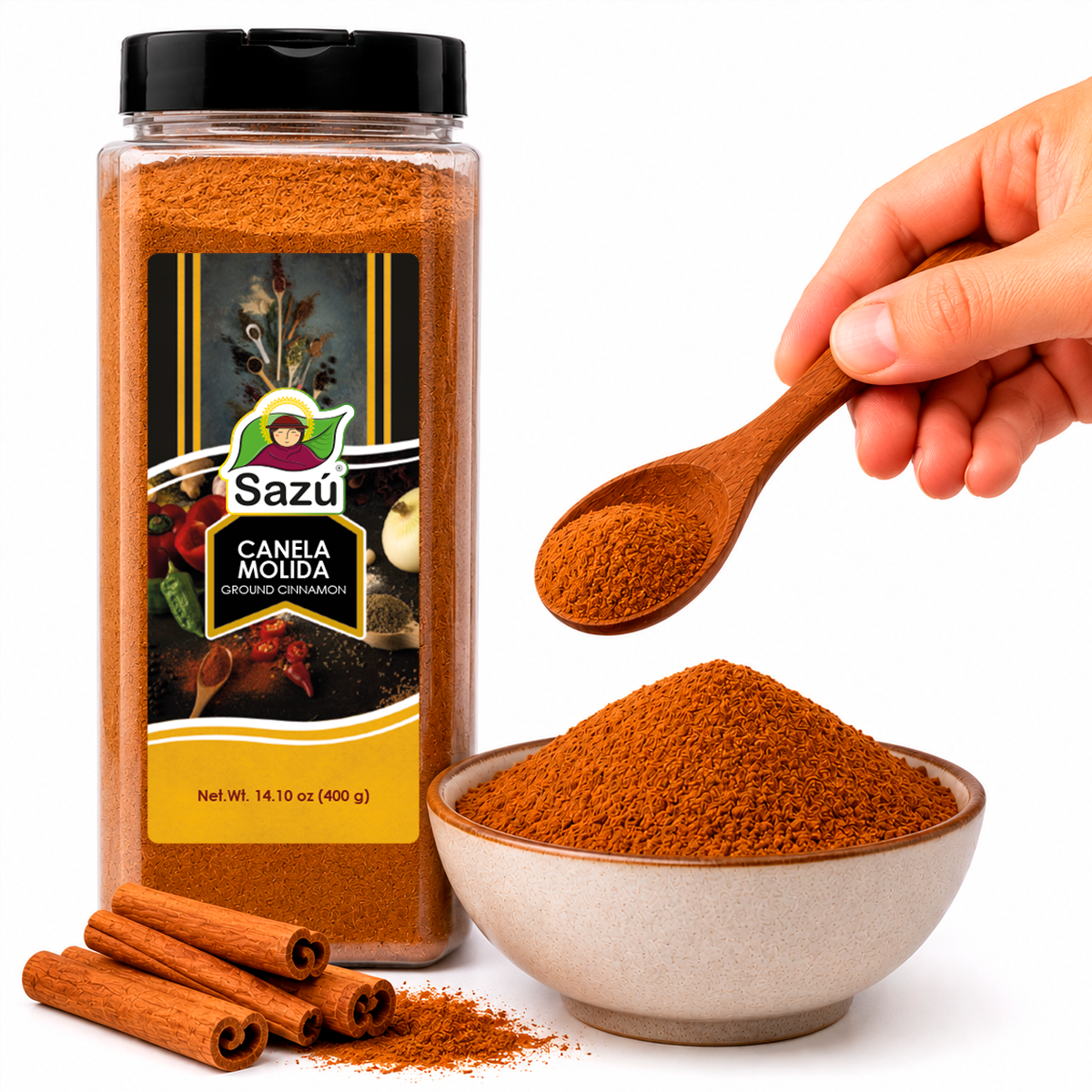 Canela molida Sazú 400gr