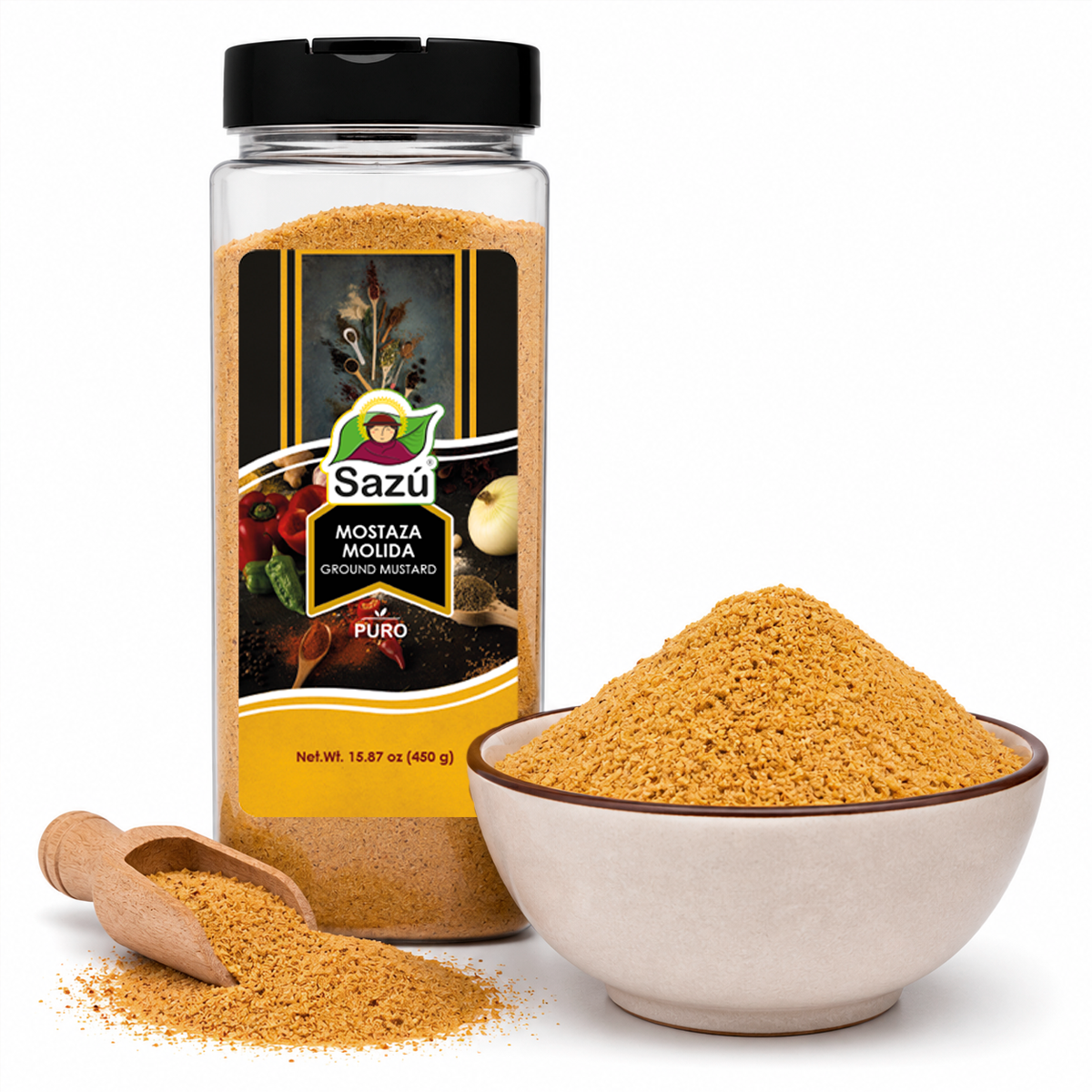 Mostaza Molida Sazú 450gr