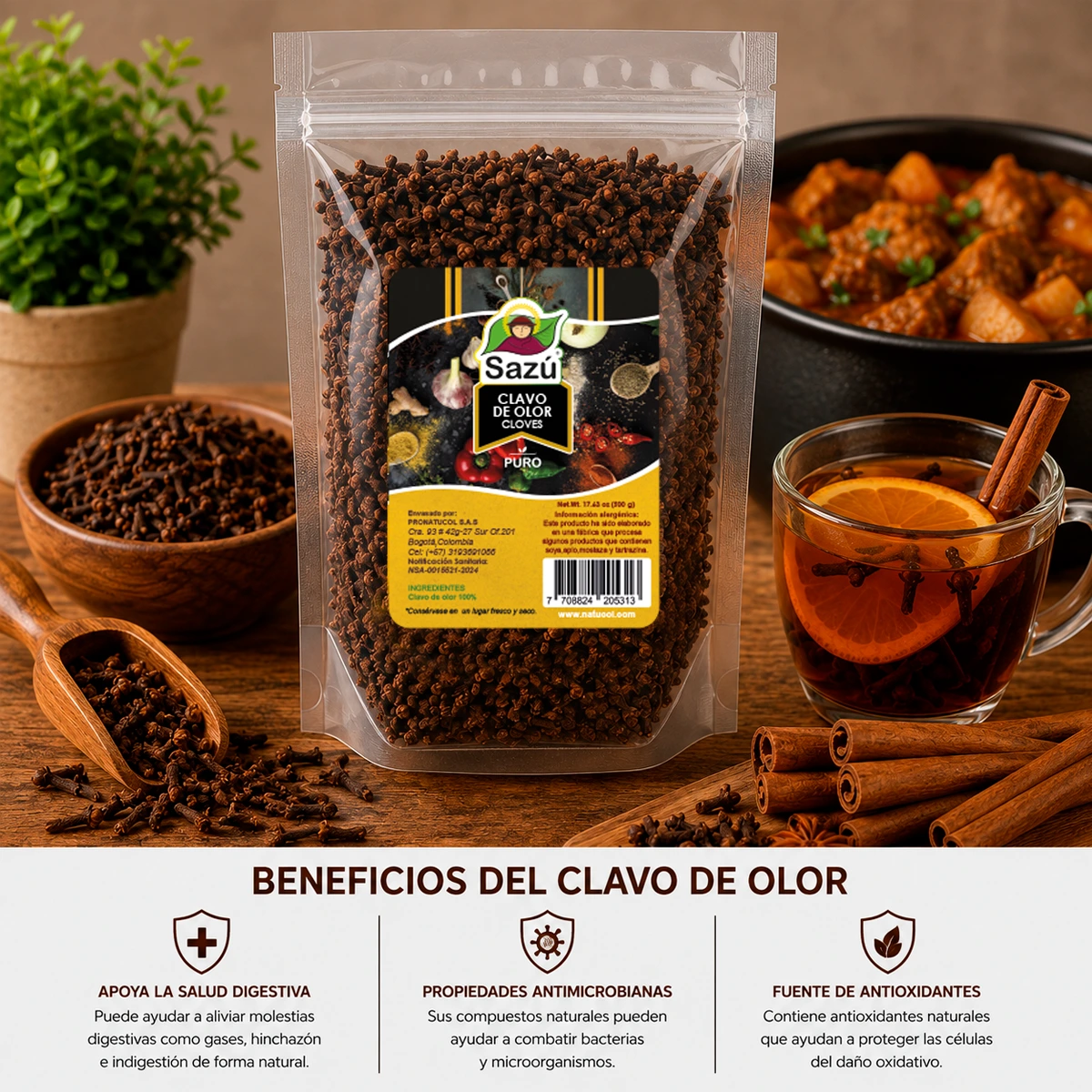Clavo de Olor Sazú 500g