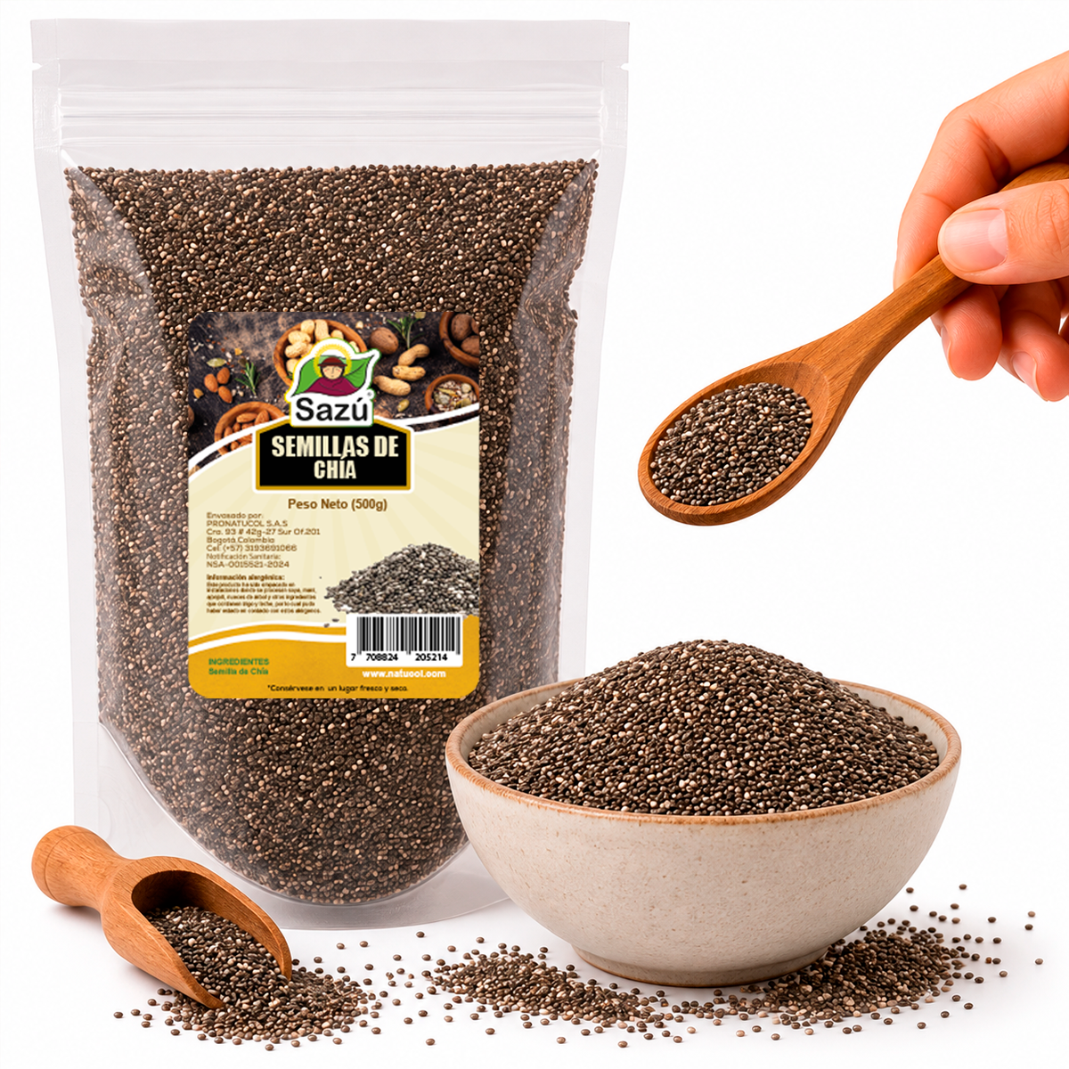Semilla de Chia Sazú 500g