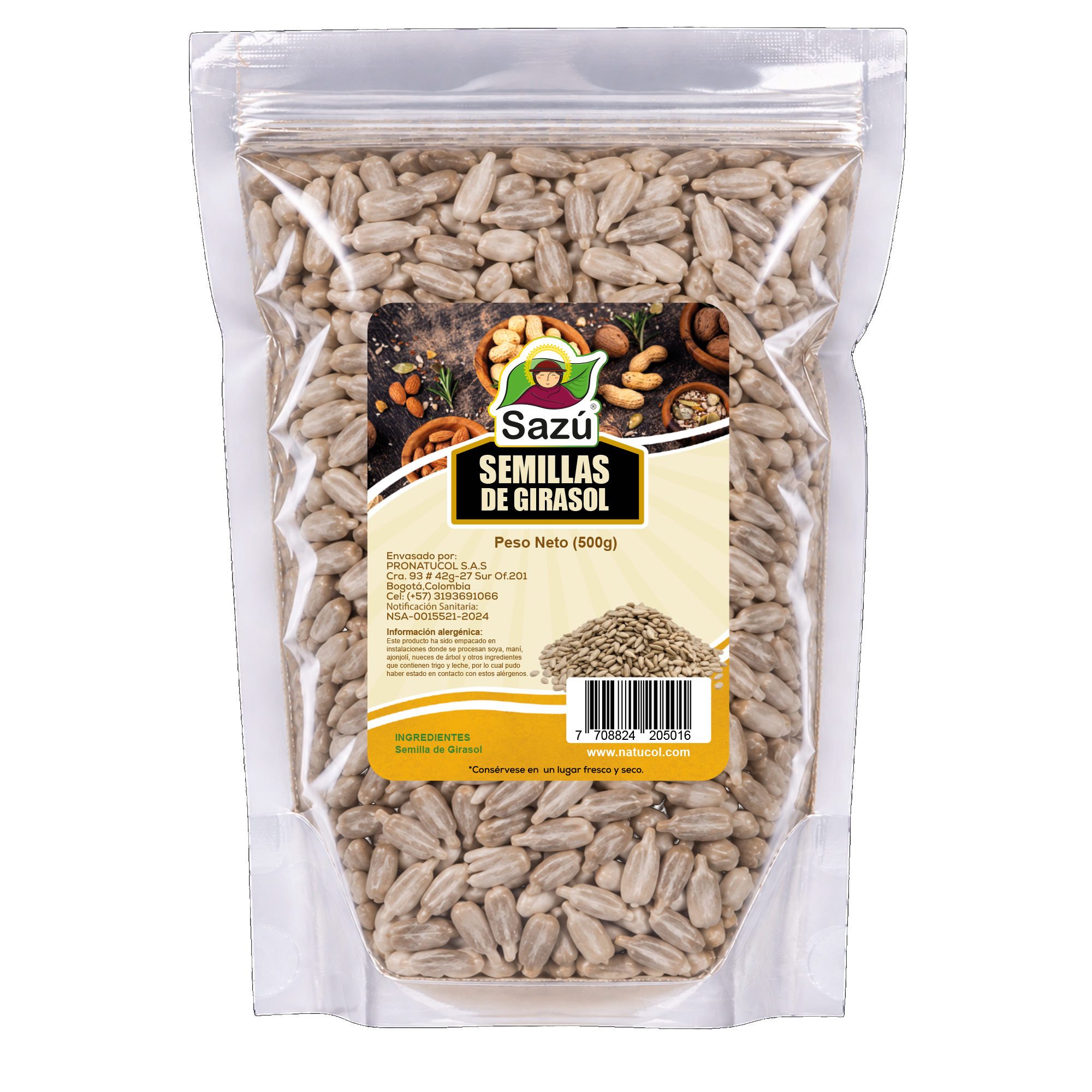 Semilla de Girasol Sazú 500g