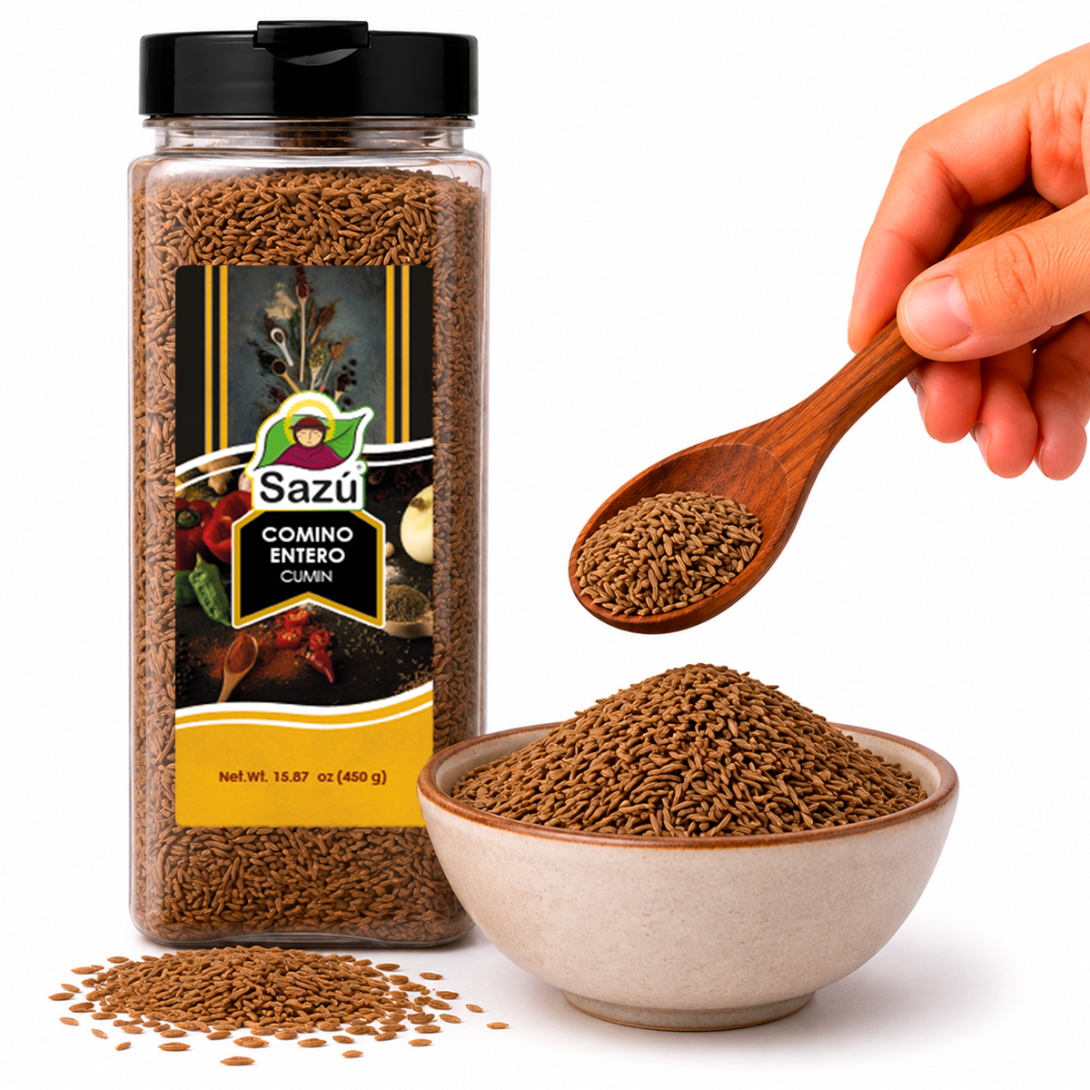Comino Entero Sazú 450g